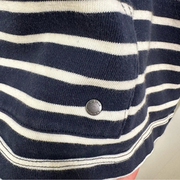 LL Bean Nautical Striped Hoodie - Picture 3 of 4